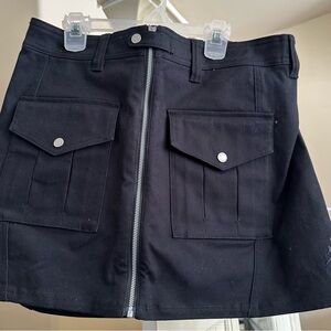 Jordan Black A-Line Mini Skirt Casual Cargo